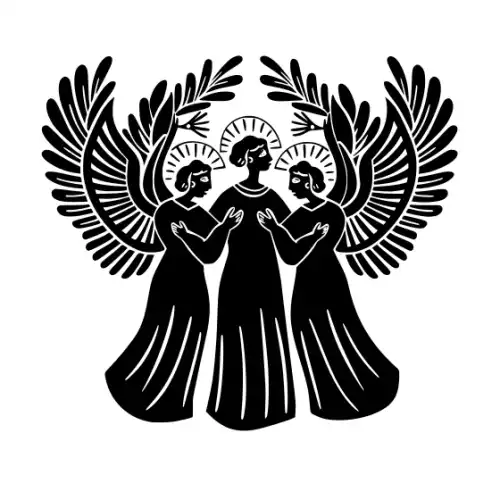 Angel Silhouette SVG Design | SVG Files for Cricut & Print