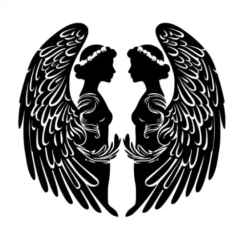 Angel Silhouette SVG Design | SVG Files for Cricut & Print