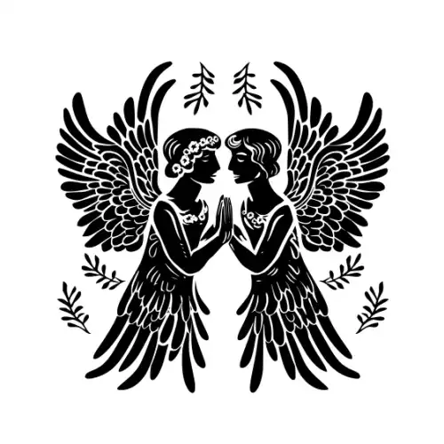 Angel Silhouette SVG Design | SVG Files for Cricut & Print