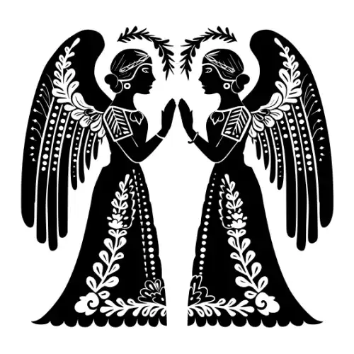 Angel Silhouette SVG Design | SVG Files for Cricut & Print