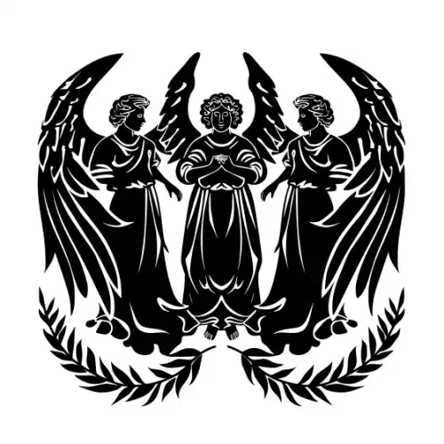 Angel Silhouette SVG Design | SVG Files for Cricut & Print