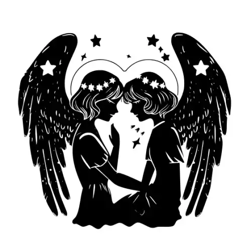 Angel Silhouette SVG Design | SVG Files for Cricut & Print