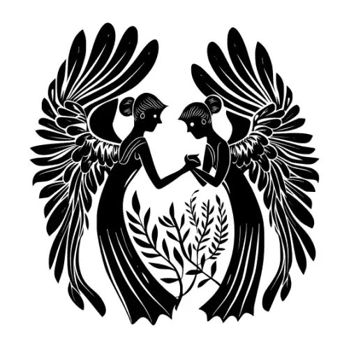 Angel Silhouette SVG Design | SVG Files for Cricut & Print