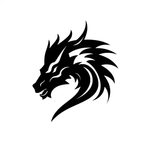 Angry Dragon Silhouette SVG Design | SVG Files for Cricut & Print