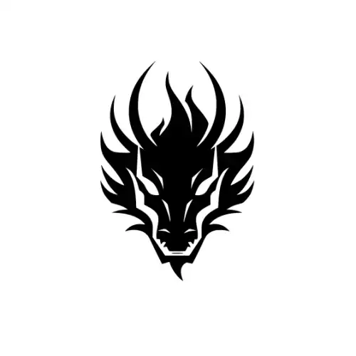 Angry Dragon Silhouette SVG Design | SVG Files for Cricut & Print