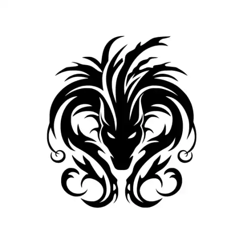 Angry Dragon Silhouette SVG Design | SVG Files for Cricut & Print