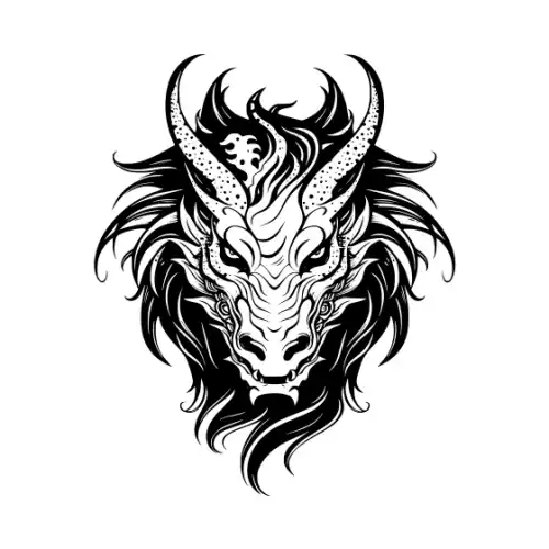 Angry Dragon Silhouette SVG Design | SVG Files for Cricut & Print