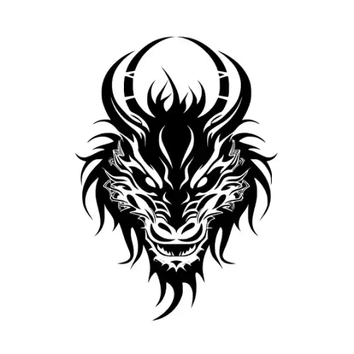 Angry Dragon Silhouette SVG Design | SVG Files for Cricut & Print