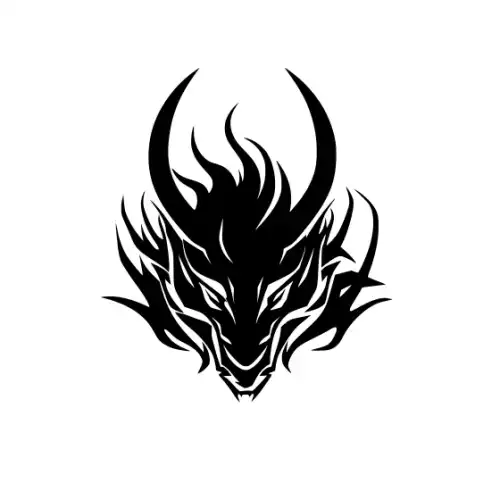 Angry Dragon Silhouette SVG Design | SVG Files for Cricut & Print