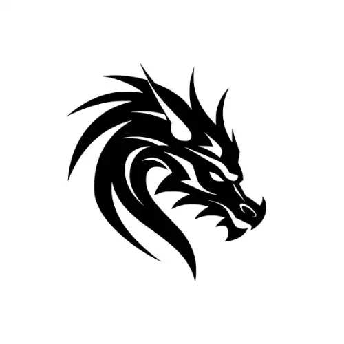 Angry Dragon Silhouette SVG Design | SVG Files for Cricut & Print