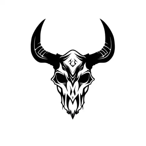 Animal Skull Silhouette SVG Design | SVG Files for Cricut & Print