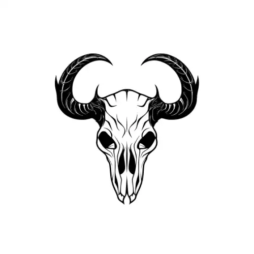 Animal Skull Silhouette SVG Design | SVG Files for Cricut & Print