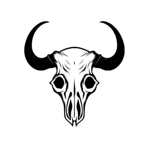 Animal Skull Silhouette SVG Design | SVG Files for Cricut & Print