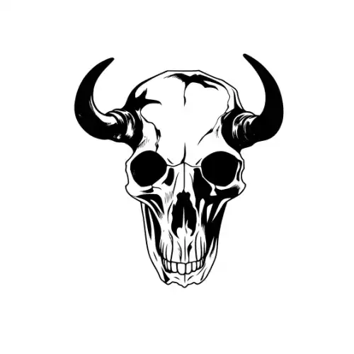 Animal Skull Silhouette SVG Design | SVG Files for Cricut & Print