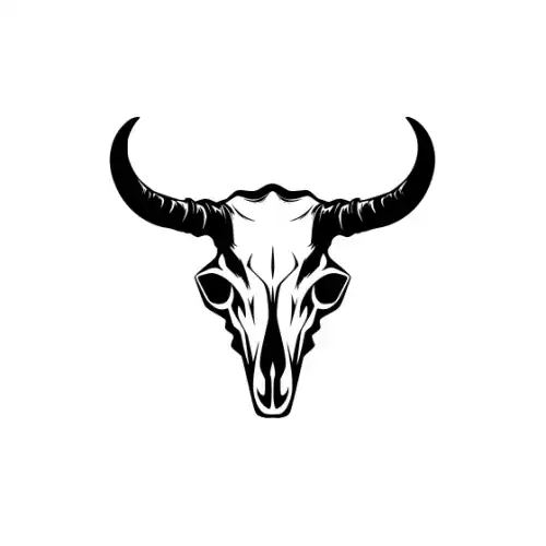 Animal Skull Silhouette SVG Design | SVG Files for Cricut & Print