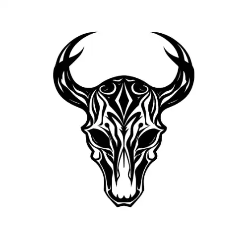 Animal Skull Silhouette SVG Design | SVG Files for Cricut & Print