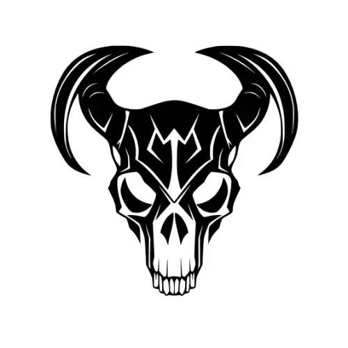 Animal Skull Silhouette SVG Design | SVG Files for Cricut & Print