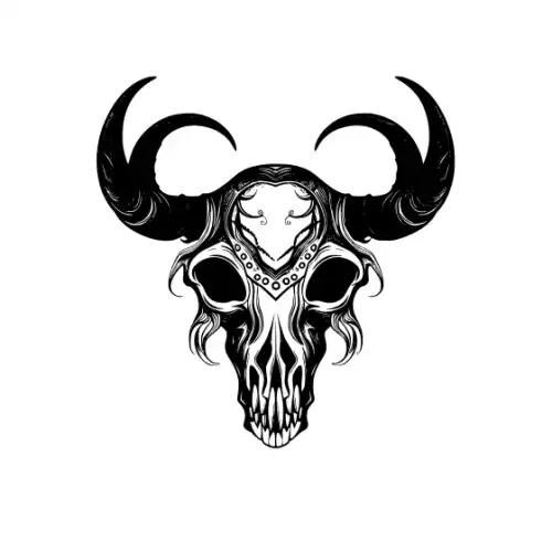 Animal Skull Silhouette SVG Design | SVG Files for Cricut & Print