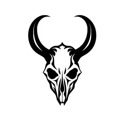 Animal Skull Silhouette SVG Design | SVG Files for Cricut & Print