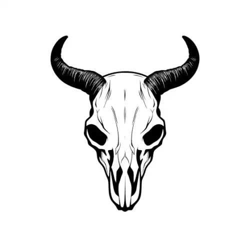 Animal Skull Silhouette SVG Design | SVG Files for Cricut & Print