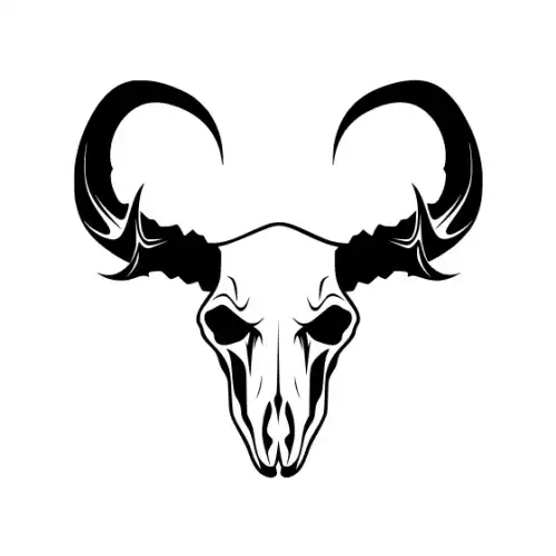 Animal Skull Silhouette SVG Design | SVG Files for Cricut & Print