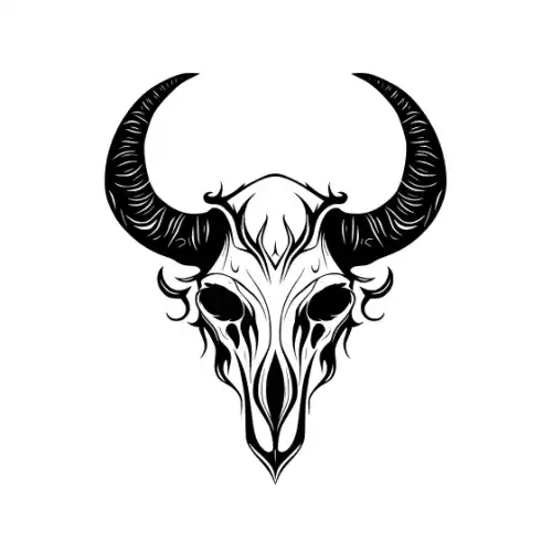 Animal Skull Silhouette SVG Design | SVG Files for Cricut & Print