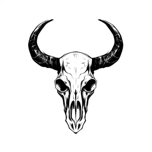 Animal Skull Silhouette SVG Design | SVG Files for Cricut & Print