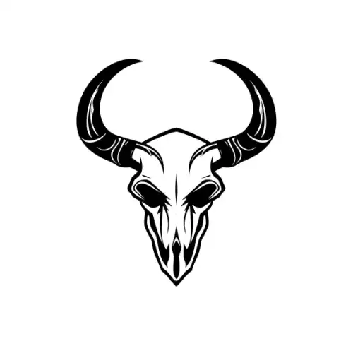 Animal Skull Silhouette SVG Design | SVG Files for Cricut & Print