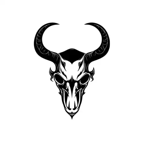 Animal Skull Silhouette SVG Design | SVG Files for Cricut & Print