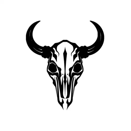 Animal Skull Silhouette SVG Design | SVG Files for Cricut & Print