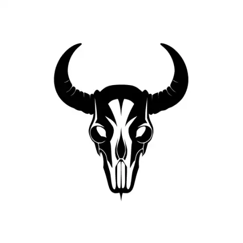 Animal Skull Silhouette SVG Design | SVG Files for Cricut & Print