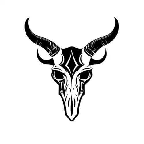 Animal Skull Silhouette SVG Design | SVG Files for Cricut & Print