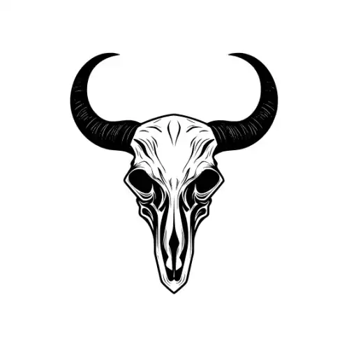 Animal Skull Silhouette SVG Design | SVG Files for Cricut & Print
