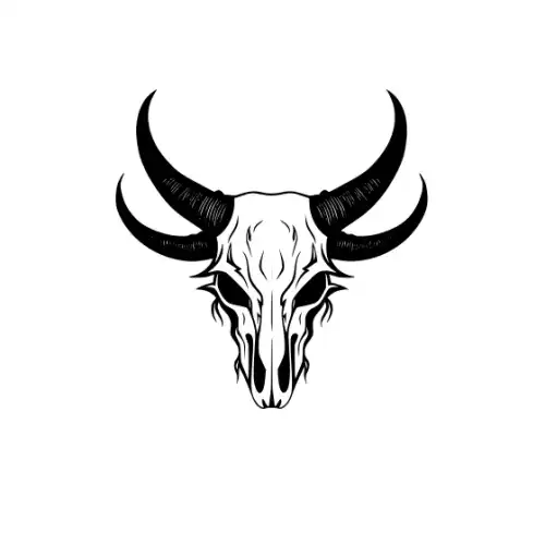 Animal Skull Silhouette SVG Design | SVG Files for Cricut & Print