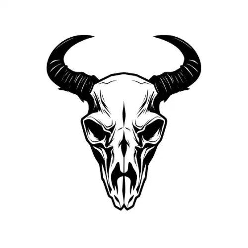 Animal Skull Silhouette SVG Design | SVG Files for Cricut & Print