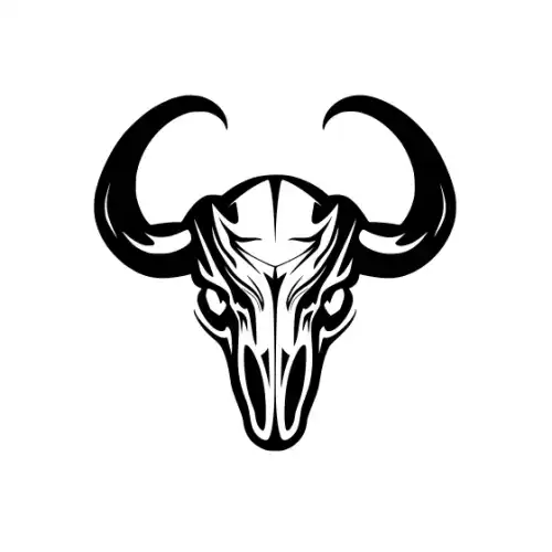 Animal Skull Silhouette SVG Design | SVG Files for Cricut & Print