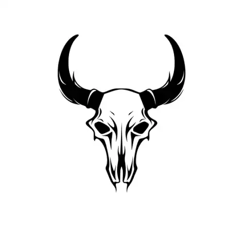 Animal Skull Silhouette SVG Design | SVG Files for Cricut & Print