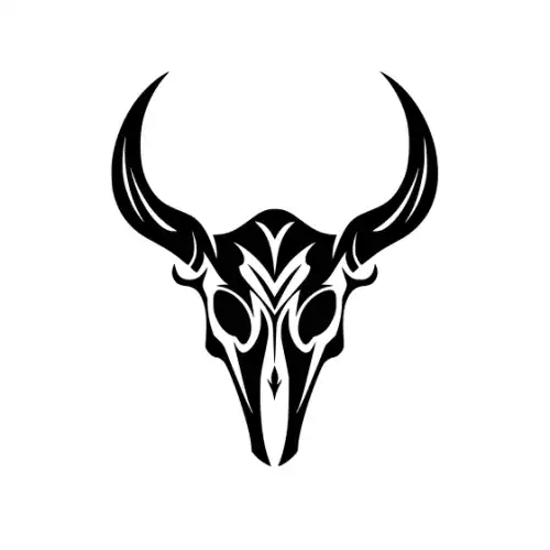 Animal Skull Silhouette SVG Design | SVG Files for Cricut & Print