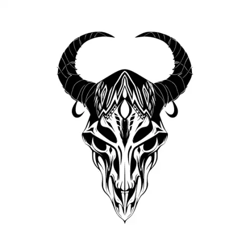Animal Skull Silhouette SVG Design | SVG Files for Cricut & Print