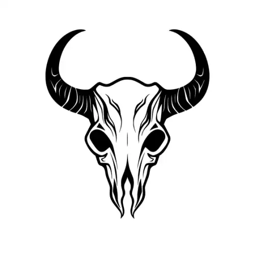 Animal Skull Silhouette SVG Design | SVG Files for Cricut & Print