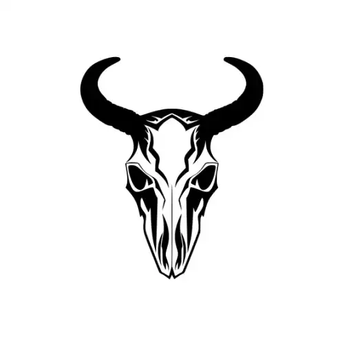 Animal Skull Silhouette SVG Design | SVG Files for Cricut & Print
