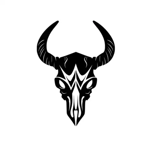 Animal Skull Silhouette SVG Design | SVG Files for Cricut & Print