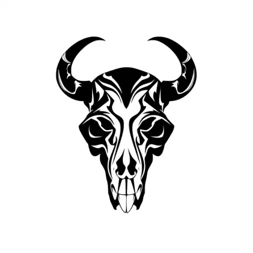 Animal Skull Silhouette SVG Design | SVG Files for Cricut & Print