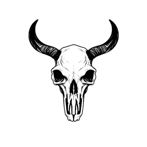 Animal Skull Silhouette SVG Design | SVG Files for Cricut & Print
