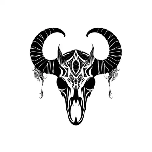 Animal Skull Silhouette SVG Design | SVG Files for Cricut & Print
