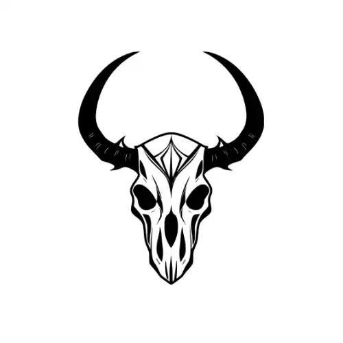 Animal Skull Silhouette SVG Design | SVG Files for Cricut & Print