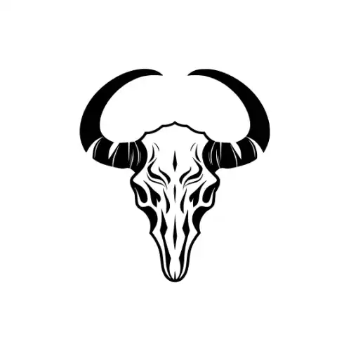 Animal Skull Silhouette SVG Design | SVG Files for Cricut & Print