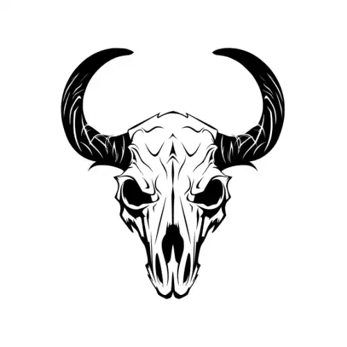 Animal Skull Silhouette SVG Design | SVG Files for Cricut & Print