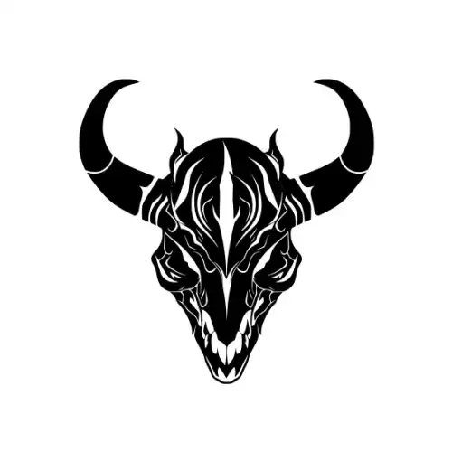 Animal Skull Silhouette SVG Design | SVG Files for Cricut & Print