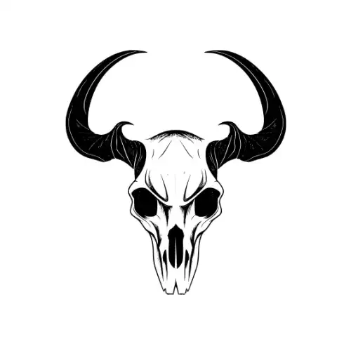 Animal Skull Silhouette SVG Design | SVG Files for Cricut & Print